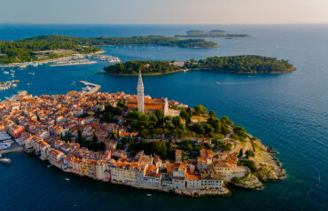 Exploring the enchanting coastal beauty of Rovinj, Croatia at sunset