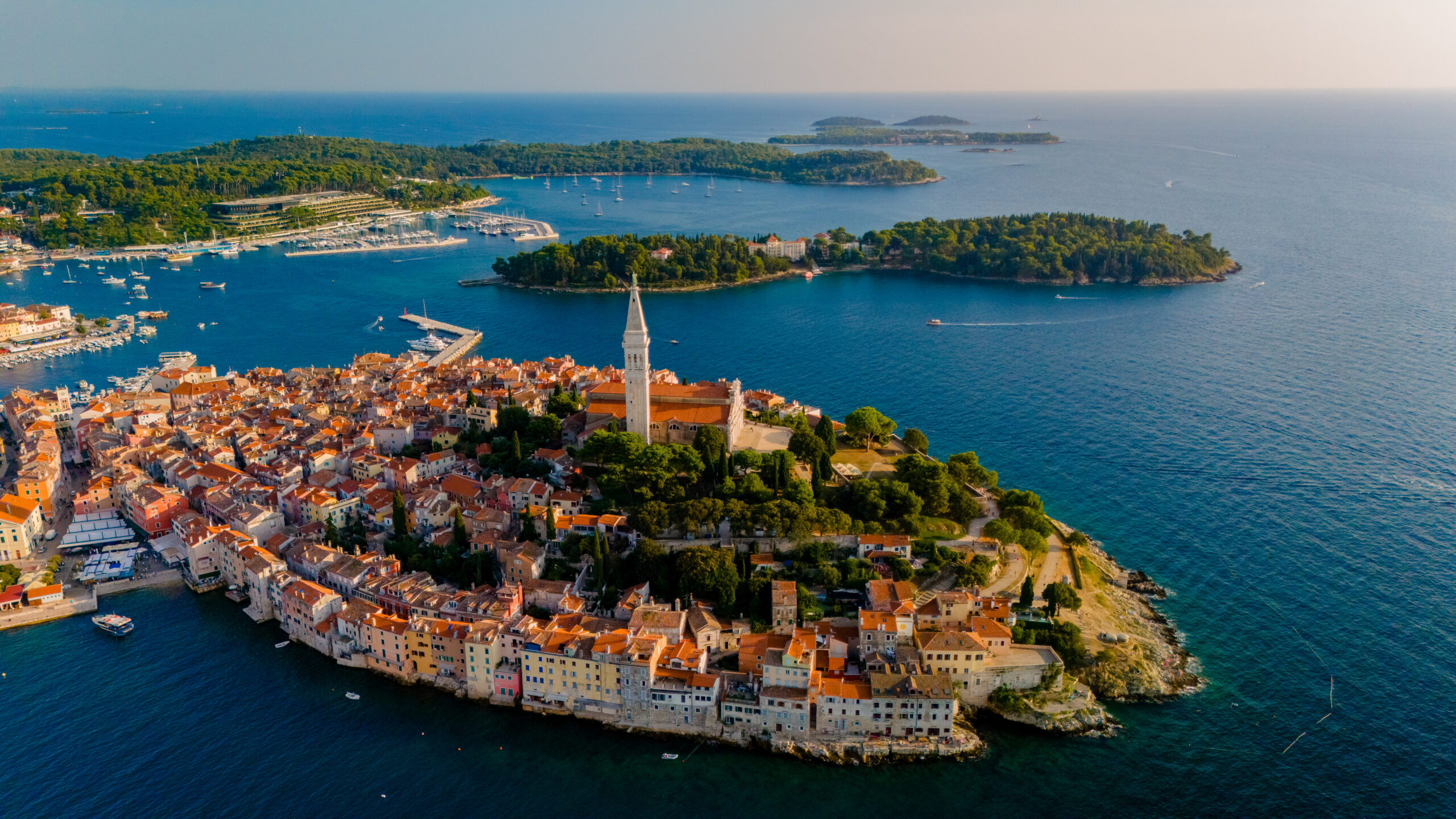 Exploring the enchanting coastal beauty of Rovinj, Croatia at sunset