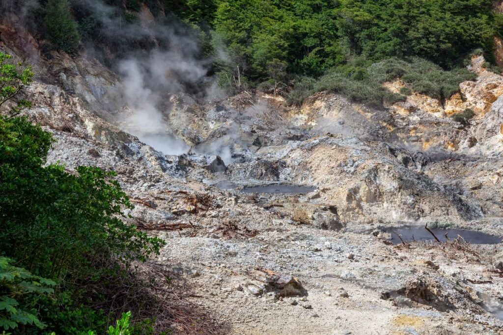 Sulphur Springs mud bath in St. Lucia